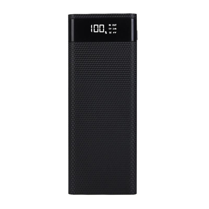 Vỏ pin sạc dự phòng QC3.0 USB màn hình LCD 8x18650 có thể tháo rời tùy chọn màu sắc