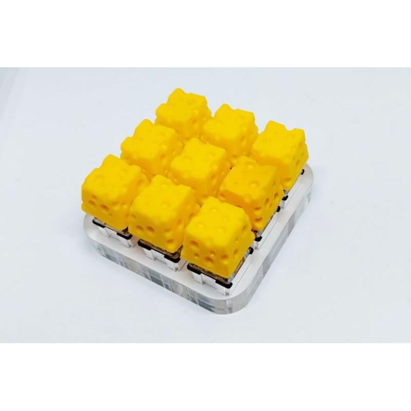 Keycap cheese clone trang trí bàn phím cơ gaming