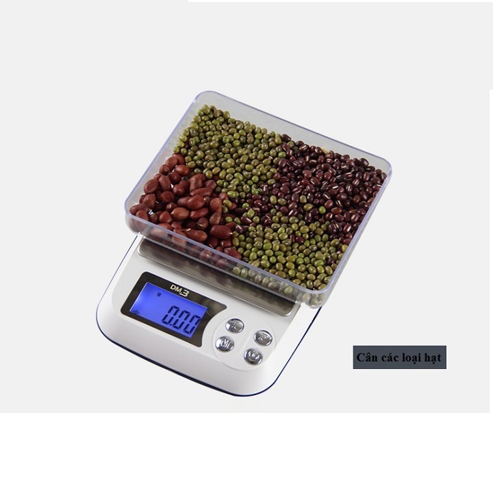 Cân thực phẩm màn hình điện tử cao cấp, thiết kế độc đáo sang trọng TẢI TRỌNG 1KG, 2KG, 3KG