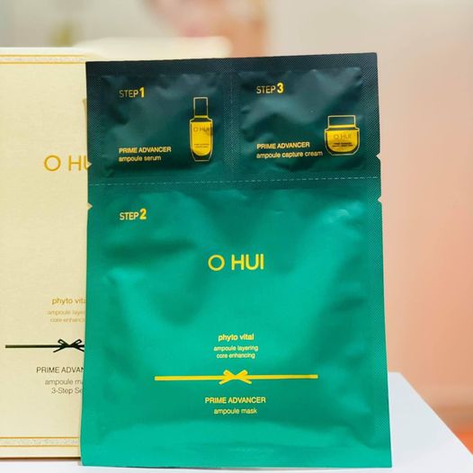 Mặt Nạ Ohui Xanh Prime Advancer - Ohui Prime Advancer 3-Step Mask