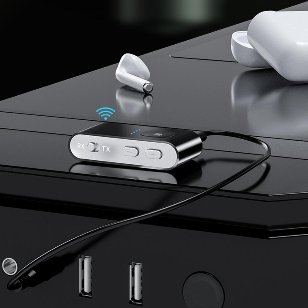Hàng Chính Hãng - Bộ Thu Phát Âm Thanh BR02 Bluetooth 5.0 Phạm Vi 10m Hỗ Trợ aptX Low Lantency Chống Ồn CVC Hỗ Trợ Thẻ Nhớ Lên Tới 128Gb Tích Hợp Micro Remote Chế Độ Thu Phát Linh Hoạt Nhỏ Gọn Kết Nối Dễ Dàng Điện Thoại Xe Hơi Oto - ROGTZ
