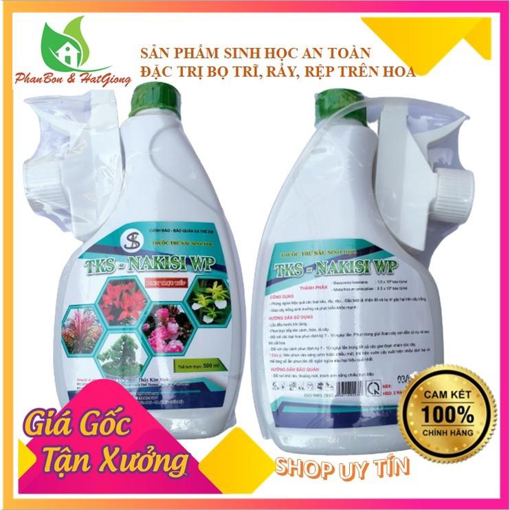 Chế Phẩm Sinh Học Đuổi Bọ Trĩ, Nhện Đỏ 500 ml Cho Hoa Hồng, Cây Cảnh - Đã Pha Sẵn, Xịt Trực Tiếp, An Toàn