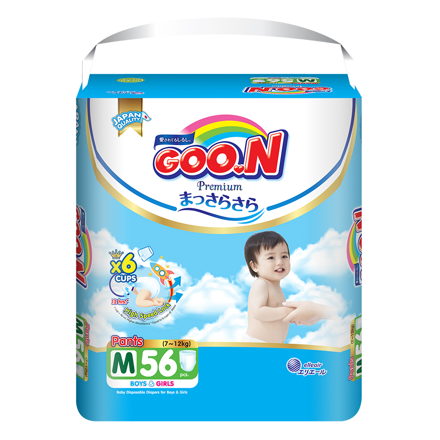 Tã Quần Goo.n Premium Gói Cực Đại M56 (56 Miếng)