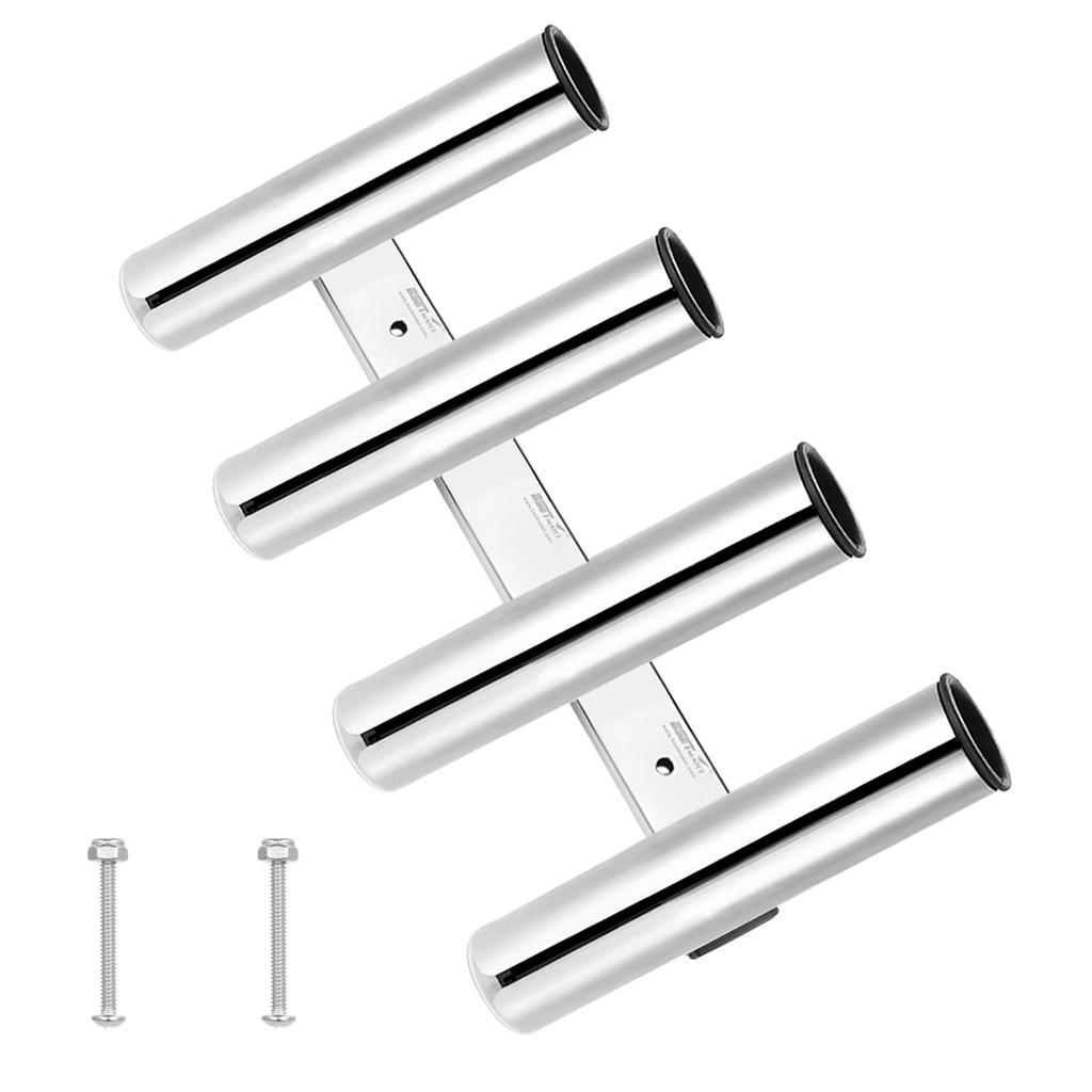 4pcs/set Stainless Steel Fishing Rod Holder Kayak Marine Boat Fish Pole Rack