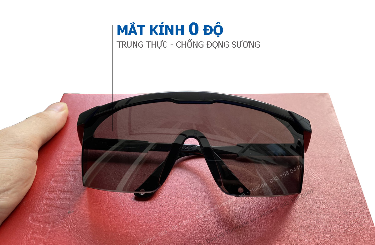 Kính chống bụi King's KY152 phòng dịch chống tia UV kính bảo hộ lao động chống bụi chống xước, đọng sương bảo vệ mắt trong lao động, đi xe máy (màu đen)