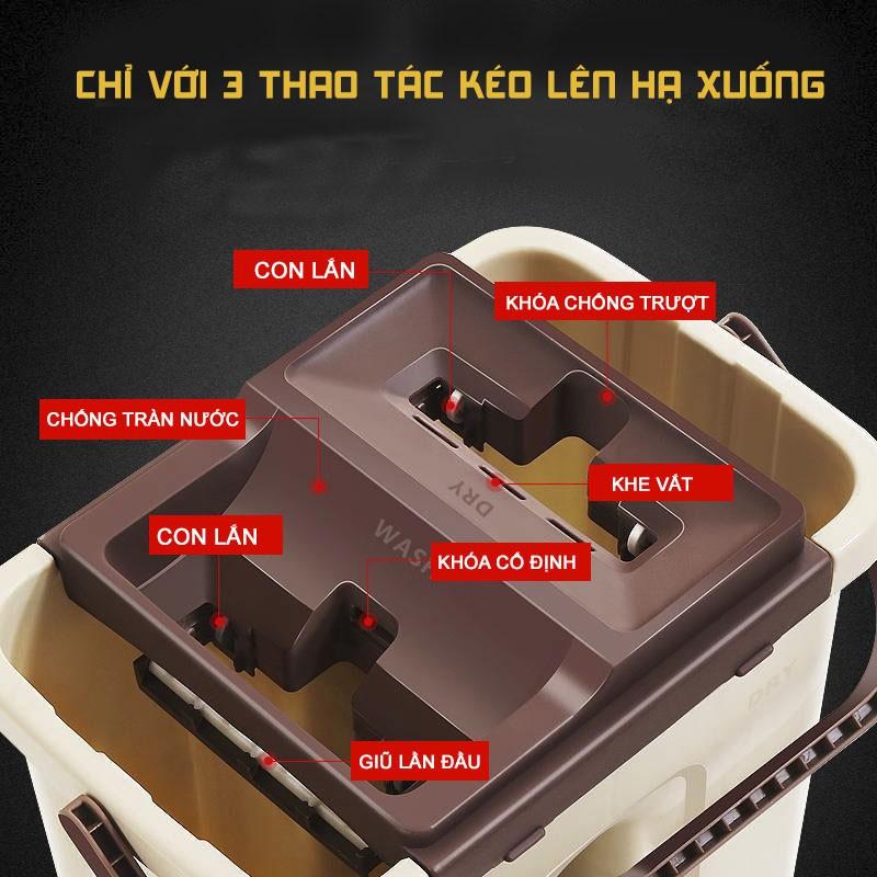 Thùng lau nhà tự vắt full box loại lớn