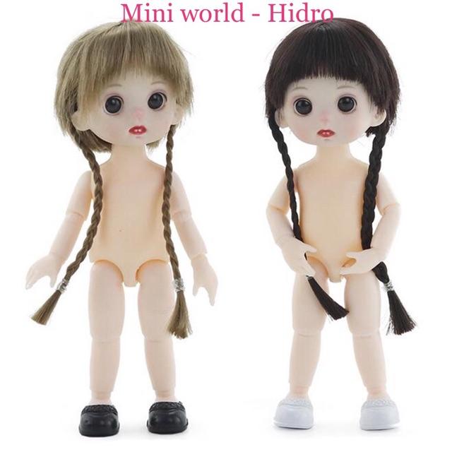 Búp bê Baboliy bjd 16cm Full khớp Ob11 dễ thương