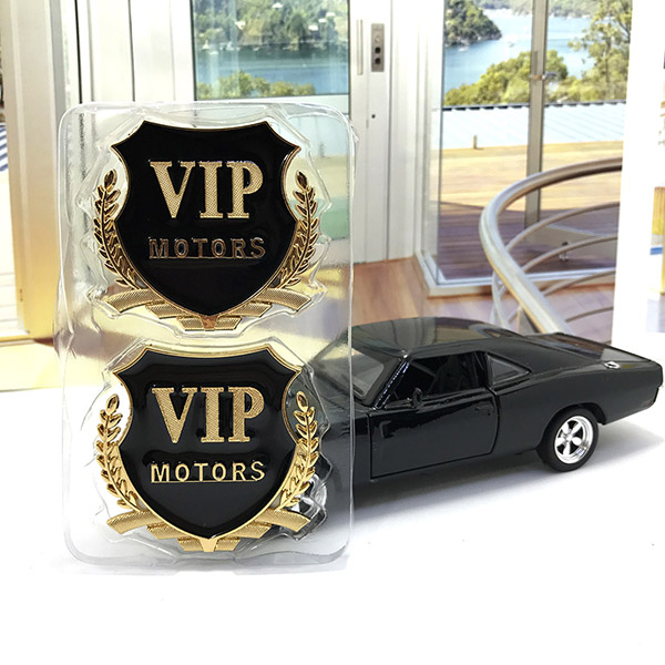 Combo 02 Decal logo VIP dán xe hơi/ ô tô