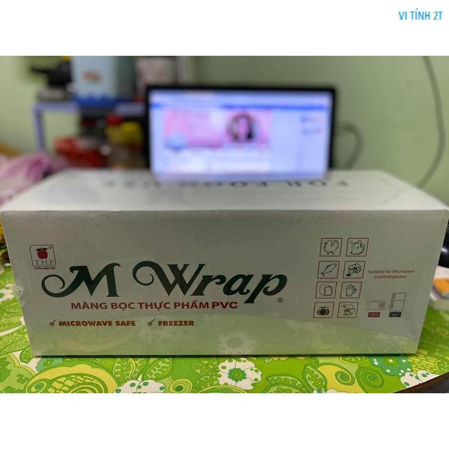 Màng bọc thực phẩm M Wrap 30cm X 600 yard  Chính hãng Tuyền Hưng Phú, bảo quản thực phẩm