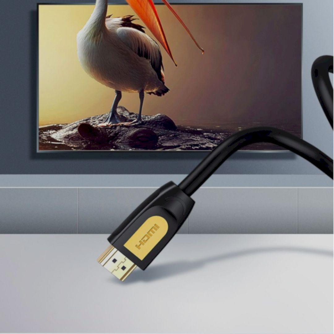 Ugreen UG80837HD101TK 0.5M 4K 60Hz Màu Vàng Đen Cáp tín hiệu HDMI 2.0 - HÀNG CHÍNH HÃNG