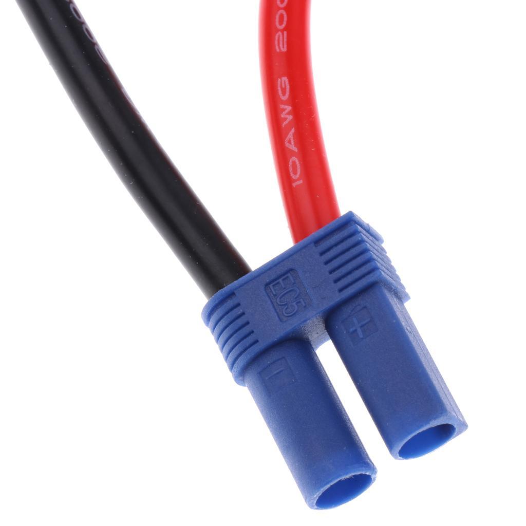 2pcs Car Battery Clip Alligator Clamp Power Cable Wire  Plug