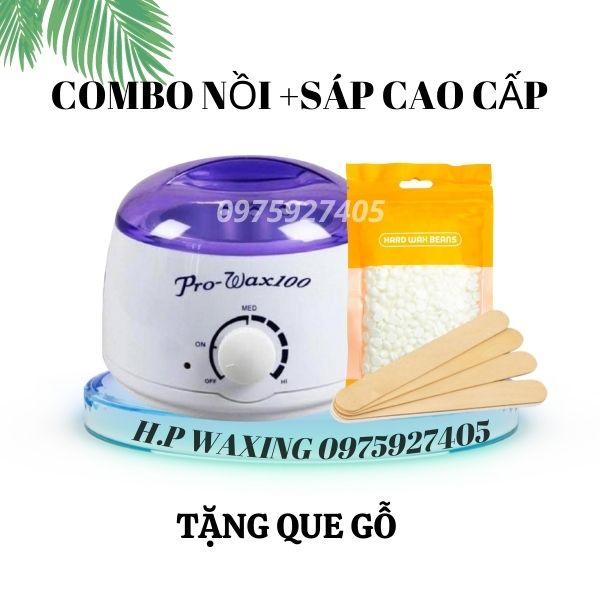 Combo Nồi Pro 100 loại 1 + 100g sáp cao cấp COCONUT Tặng que wax