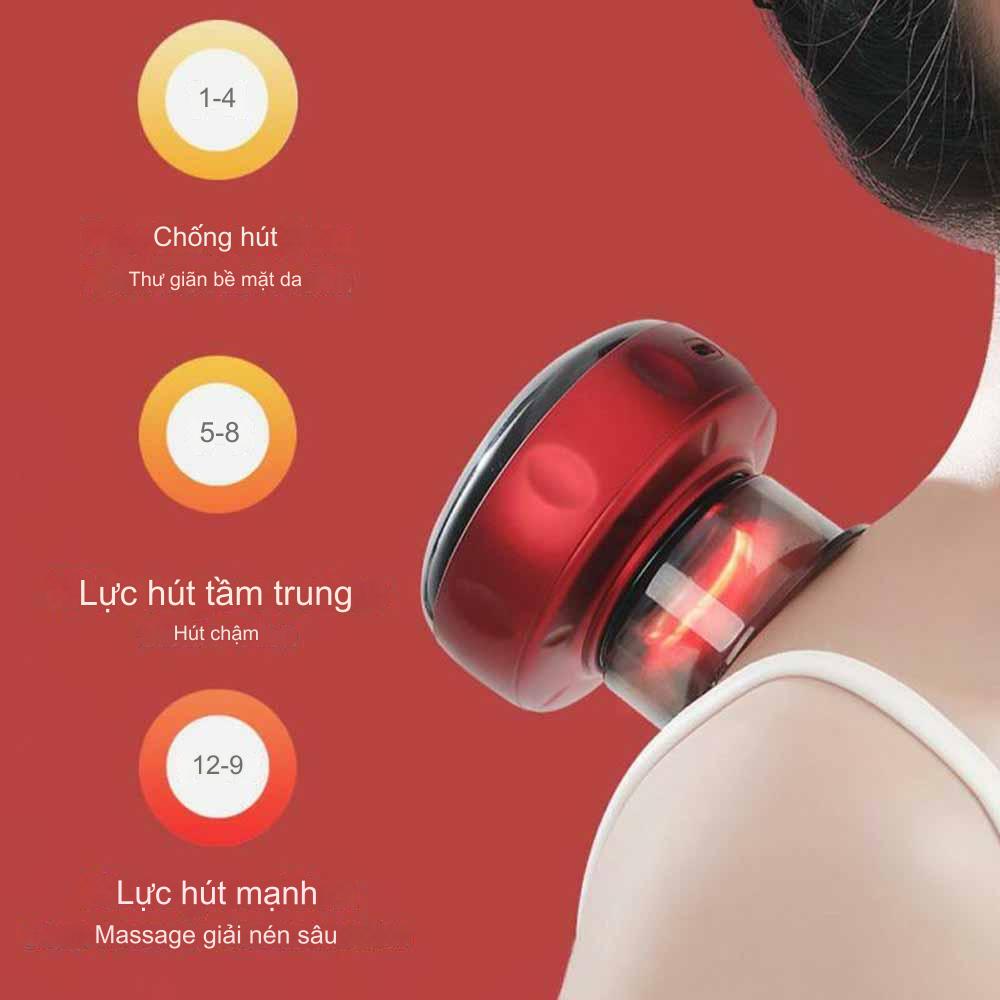 Máy massage giác hơi DS-A21 thông minh, cạo gió bằng điện có 6 và 12 cấp độ điều chỉnh-hàng chính hãng THAFA