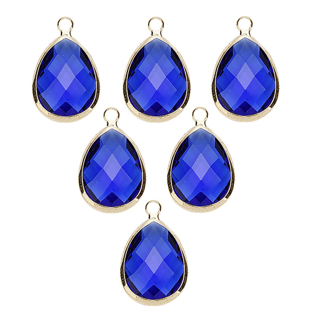 6 Pcs Fashion Drop Jewelry Making Charms Necklace Pendant  White