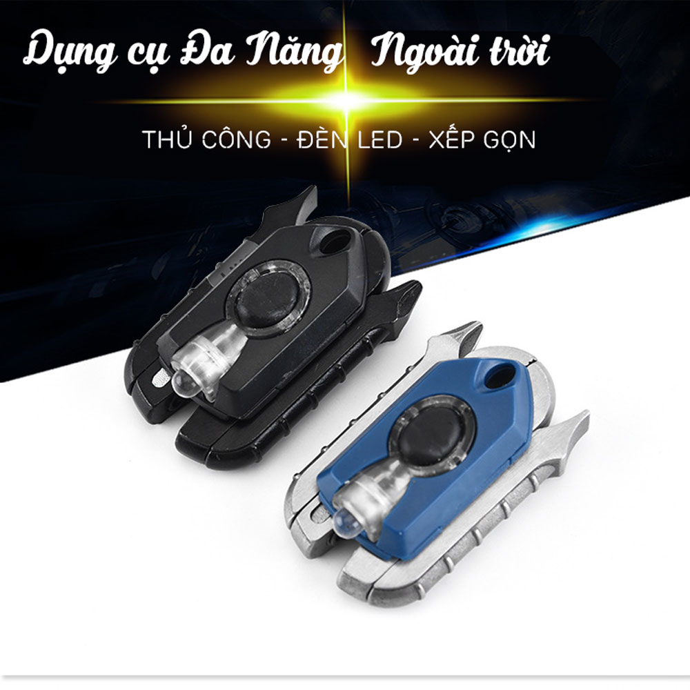 Dụng Cụ EDC Mini Đa Năng 6 in 1 Với Đèn Pin Mini Đa Năng, Kềm Xếp Gọn Tích Hợp Tiện Lợi Mai Lee