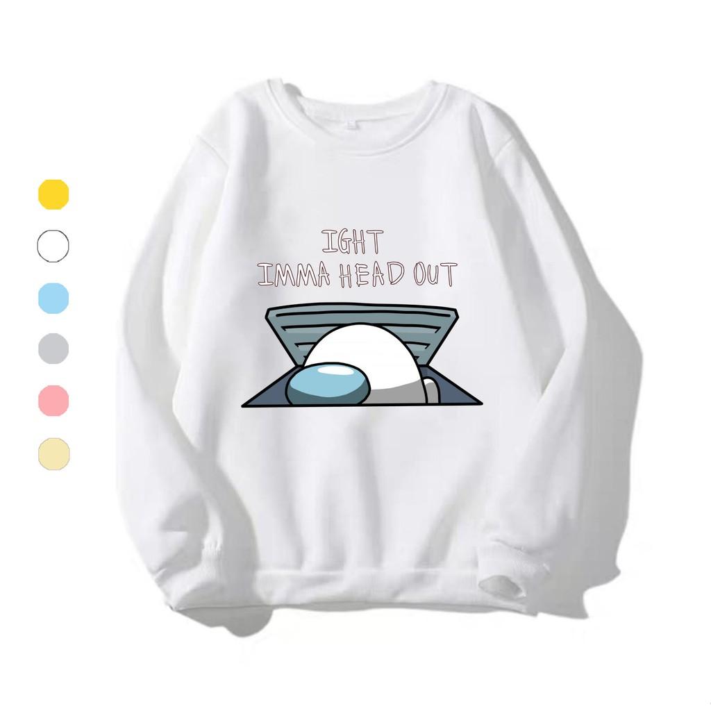 Áo Sweater nam nữ chui đầu in hình Among Us độc đáo, giữ ấm tốt - DS81