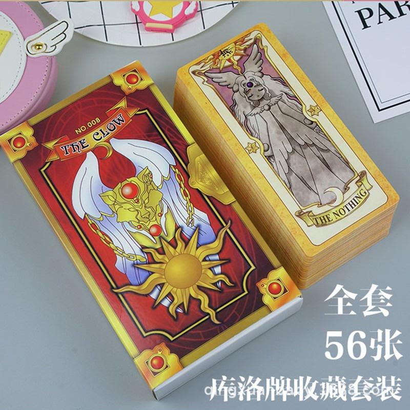 Hộp thẻ bài Clear Card Clow Cardcaptor pha lê Sakura Thủ lĩnh Tarot hồng