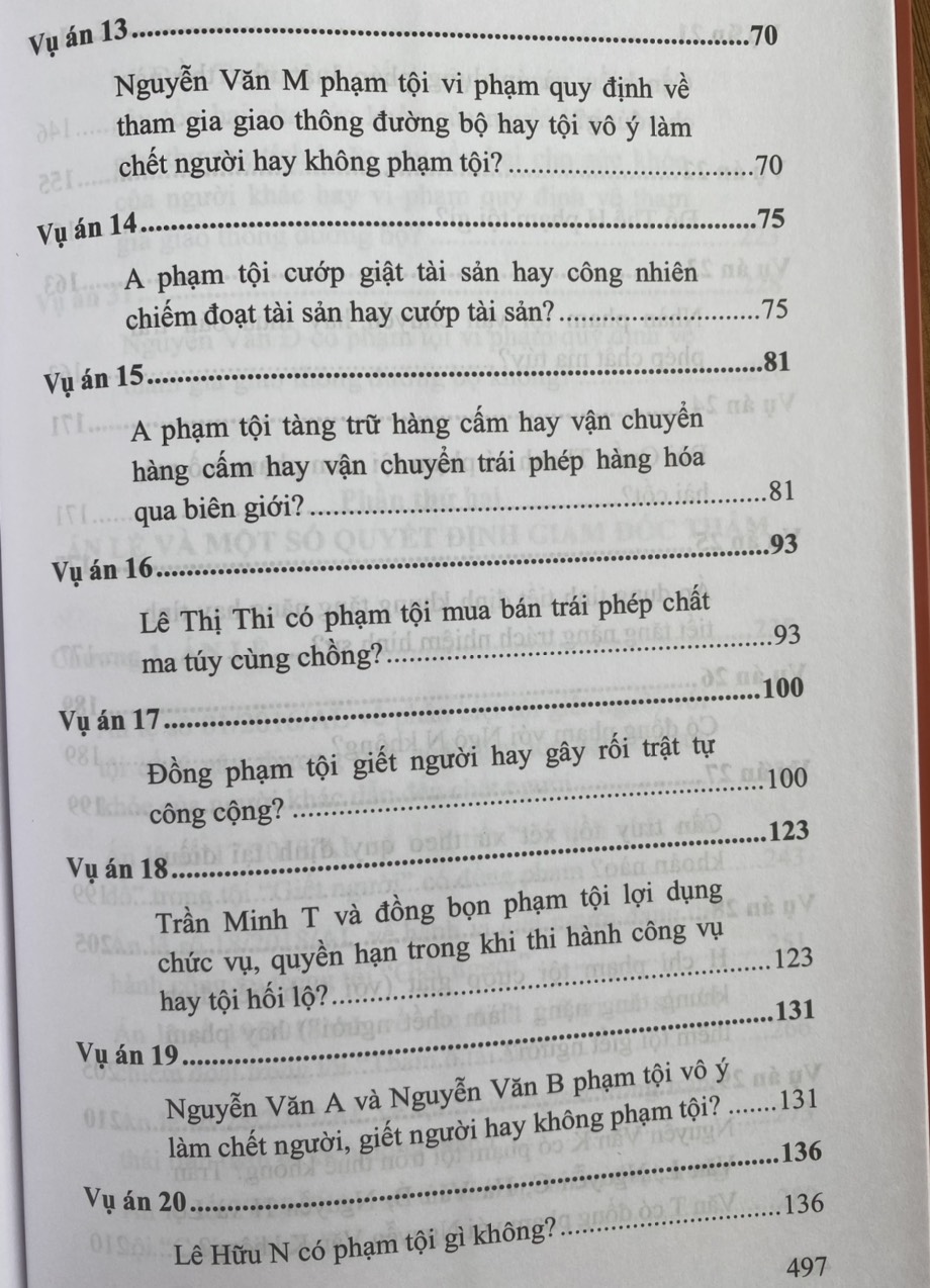 Bình luận án hình sự phức tạp, có nhiều quan điểm khác nhau trong quá trình tiến hành tố tụng và một số án lệ, quyết định giám đốc thẩm