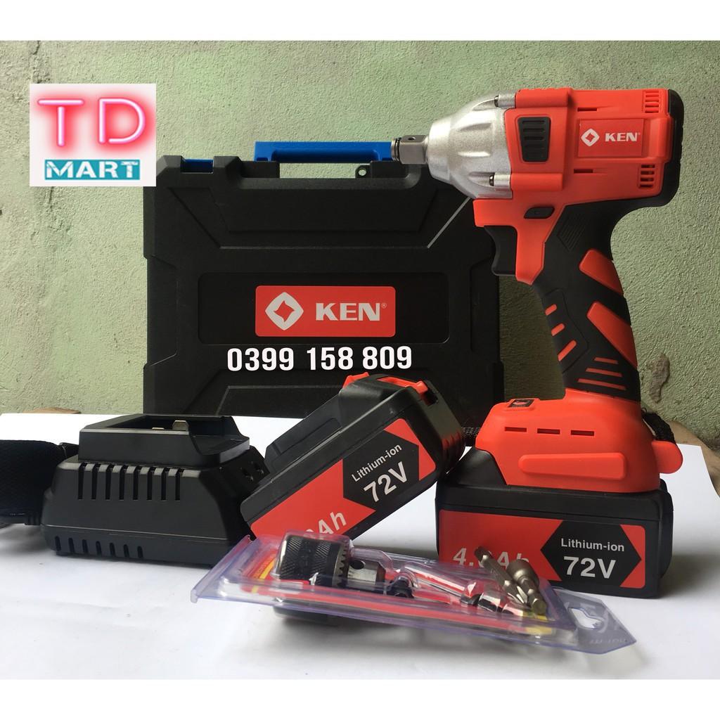 Máy siết bulong KEN Dùng Pin 72V KHÔNG CHỔI THAN