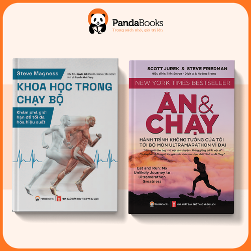 Sách - Combo 2 cuốn Khoa học trong chạy bộ + Ăn và chạy