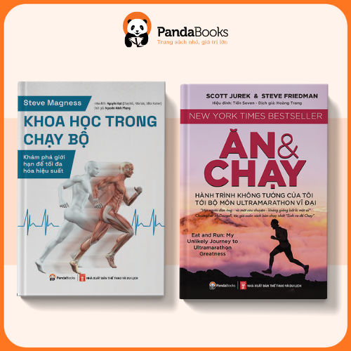 Sách - Combo 2 cuốn Khoa học trong chạy bộ + Ăn và chạy [PANDABOOKS]