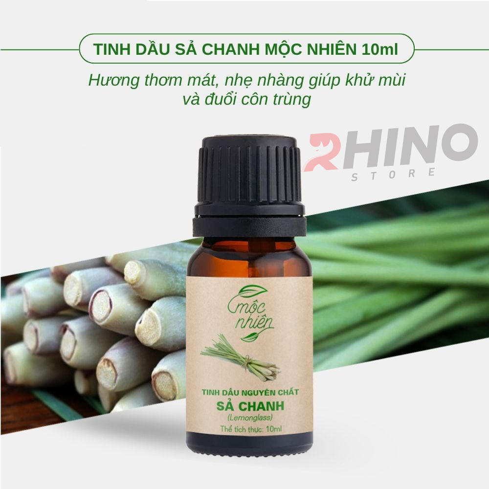 Tinh dầu Nhà Mộc nguyên chất Rhino T101 có kiểm định, treo xe, kẹp điều hòa: 10ml
