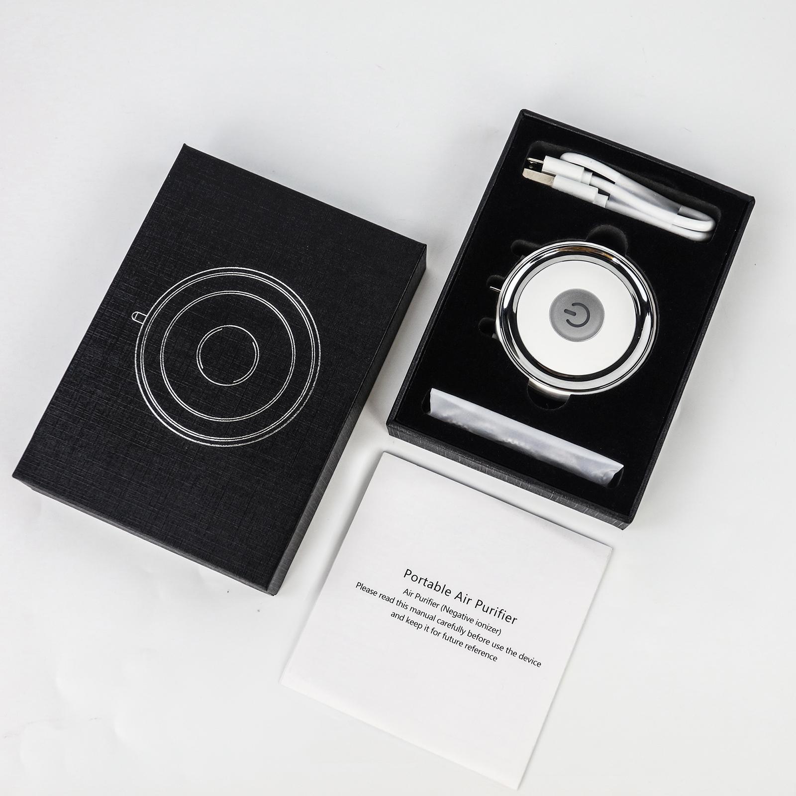 Portable Wearable Air Purifier Personal Mini Air Necklace Air Freshener Low Noize USB Rechargable