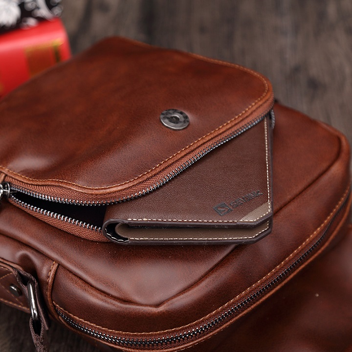 Túi Đeo Chéo Nam Da Bò BT07 Có Ngăn To Và 2 Ngăn Vừa Đựng Được Cả Thế Giới