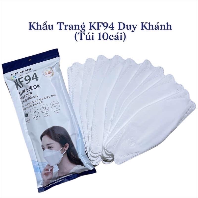 1 thùng 300 chiếc khẩu trang KF94 Duy Khánh chống bụi mịn và kháng khuẩn theo công nghệ Hàn Quốc loại màu trắng