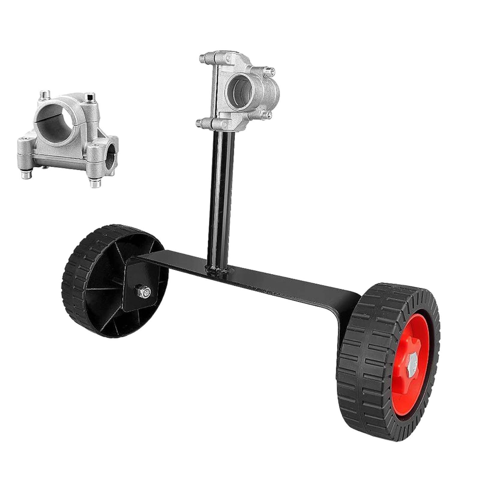 String Trimmer Support Wheels with Fixed Connector Flexible for Grass Cutter