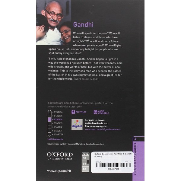 Oxford Bookworms Library (3 Ed.) 4: Gandhi MP3 Pack