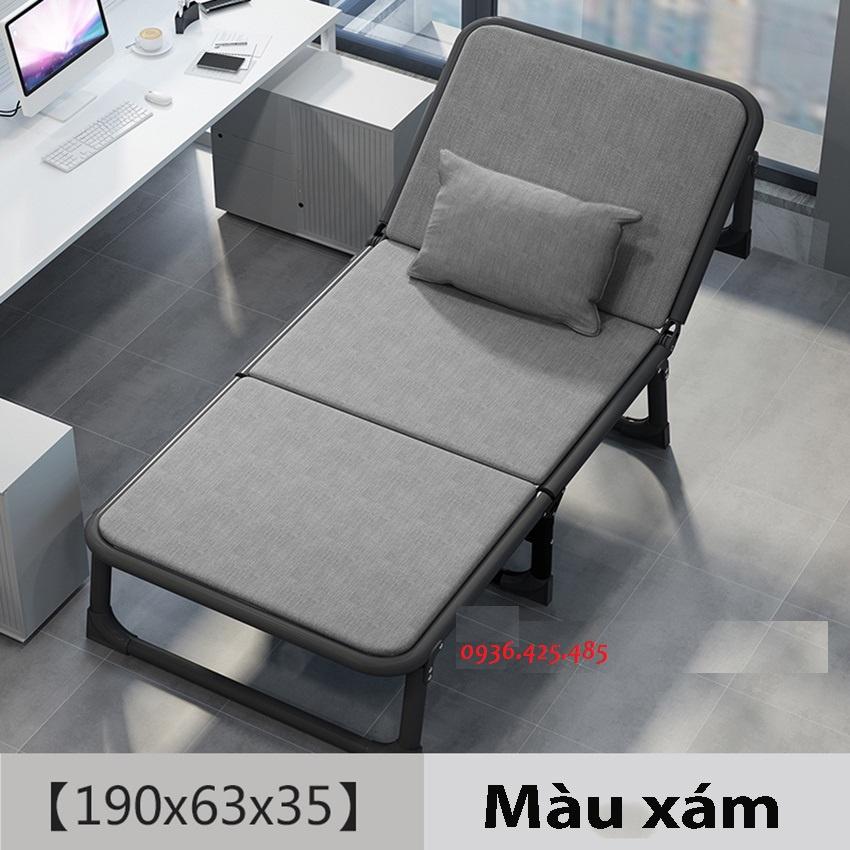 Giường xếp đa năng 63x193cm nằm ngủ trưa tại văn phòng, Giường gấp gọn kèm đệm
