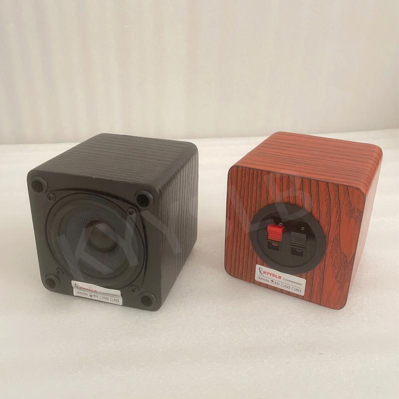 KYYSLB 30W Loa Bookshelf thụ động 3 inch Toàn dải Hệ thống rạp hát tại nhà Bộ khuếch đại âm thanh Loa âm thanh máy tính tự làm bằng gỗ Màu sắc: 4OHM 1 CÁI