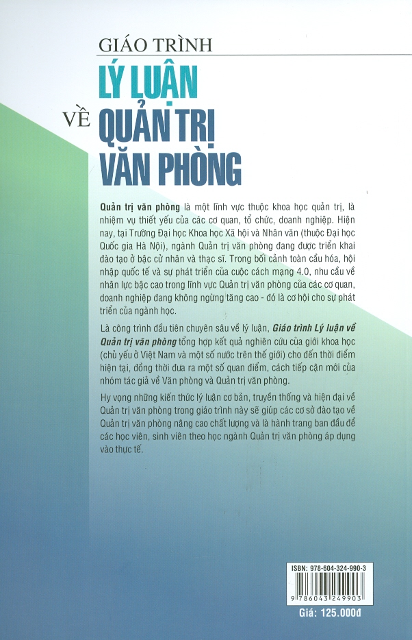 Giáo Trình Lý Luận Về Quản Trị Văn Phòng