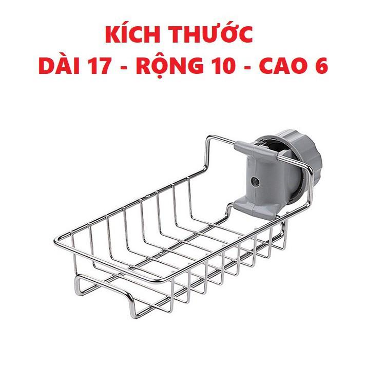 Kệ inox gắn vòi nước, treo bồn rửa chén bát