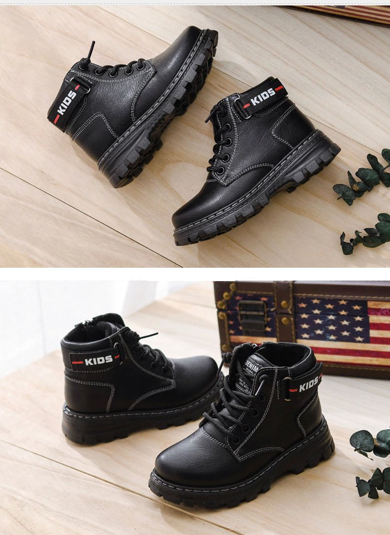 Giày Martin Boots trẻ em nam chống nước, chống mòn bảo vệ đôi chân bạn