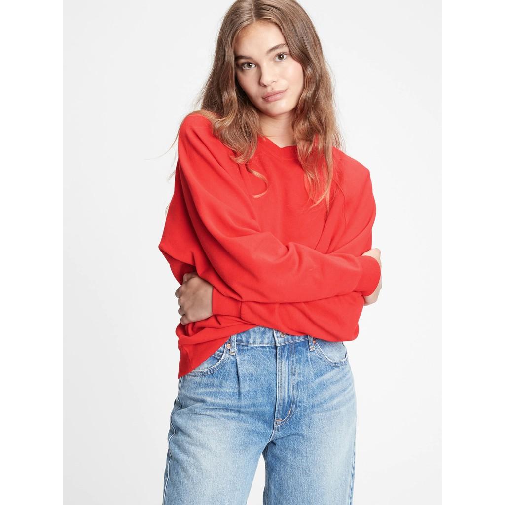 Áo Nỉ Sweater G.A.* Nữ form basic tone màu trơn dễ mặc