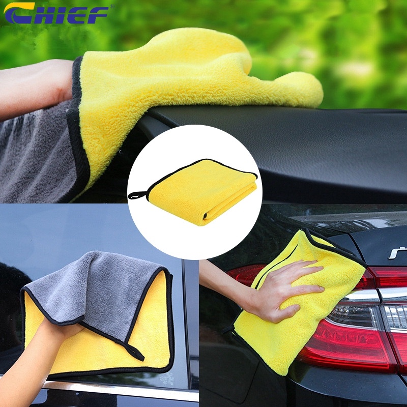 Khăn Lau Rửa Xe Ô Tô Chuyên Dụng Chief Microfiber Thấm Hút Cực Kì Kích Thước 30*30cm