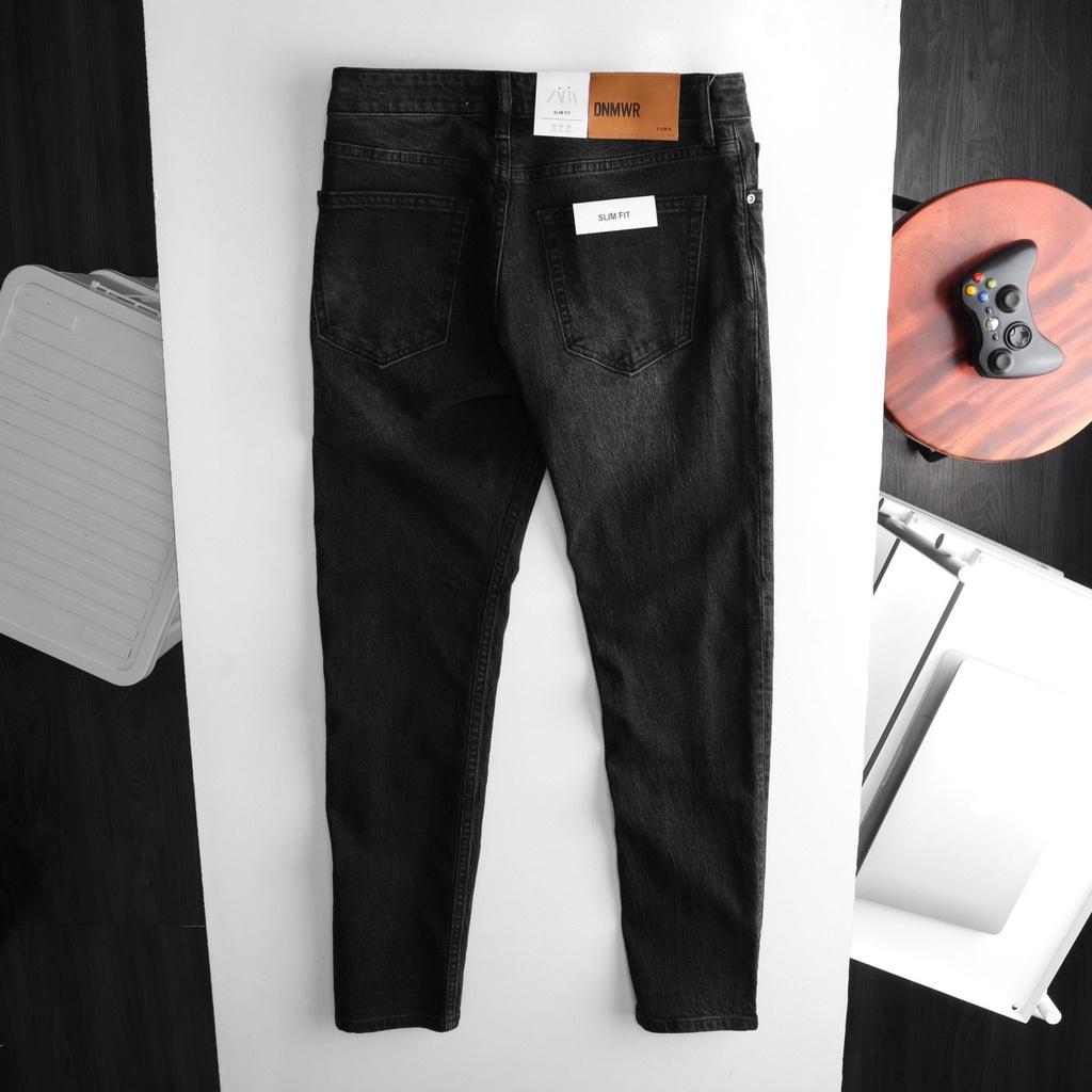 Quần jeans nam VNXK form slimfit màu Xám đậm / Xám nhạt wash trơn - LASTORE MENSWEAR