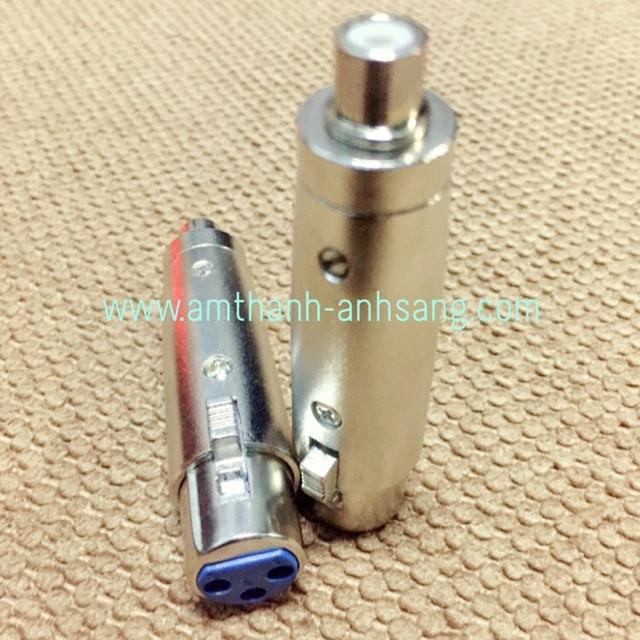 Combo 2 cái rắc chuyển XLR sang hoa sen, Jack XLR, Jack av, Jack hoa sen, Jack chuyển