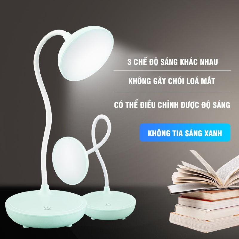 Đèn Led Để Bàn Sạc Pin Công Suất 4000MAH Không Gây Hại Đến Mắt Hai Chế Độ Sáng Vàng Trắng