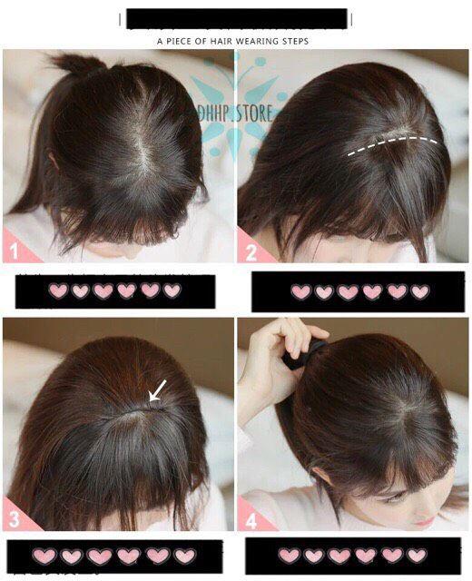 Tóc giả mái che phồng mái che mái hói