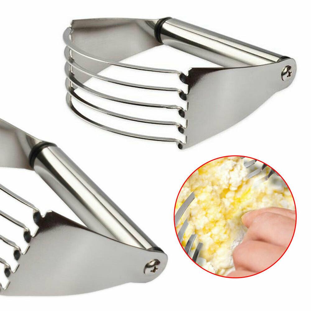 Lontime Stainless Steel Handle Dough Blender Whisk Eggs Mixer Tool Bakeware