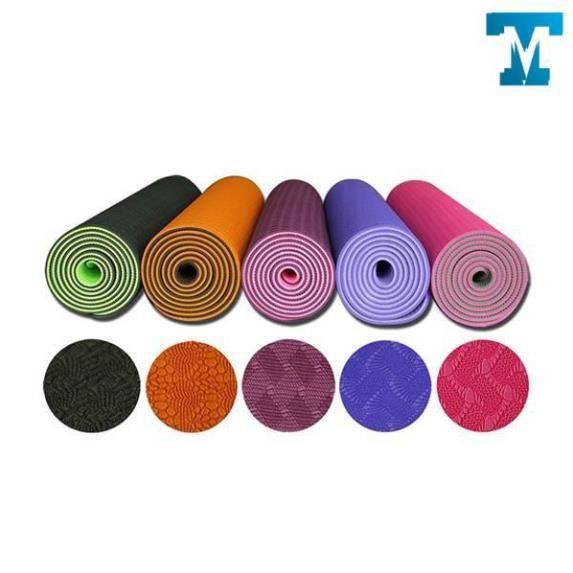 Thảm Tập Yoga TPE Cao Cấp 2 Lớp Dày 6Mm Mềm Mịn Chắc Chắn -