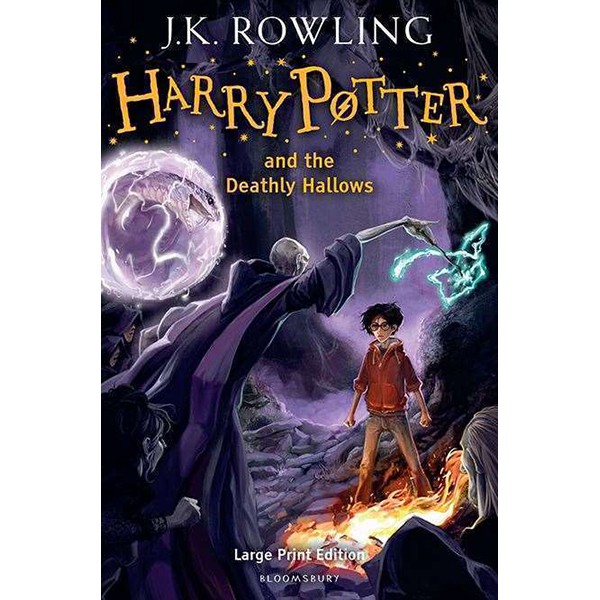 Harry Potter Part 7: Harry Potter And The Deathly Hallows (Hardback) Large Print Edition (Harry Potter và Bảo bối tử thần) (English Book)