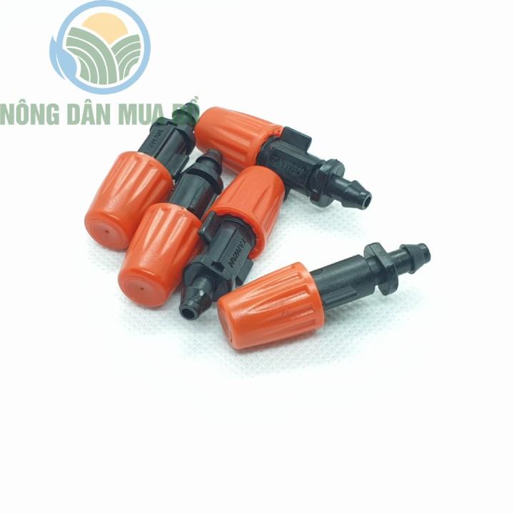 Béc phun sương 1 hướng màu cam gắn đuôi 6mm, phun sương mịn, không bị tắc- COMBO 20