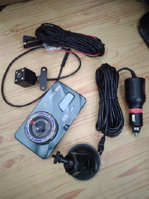 Camera hành trình xe hơi 2 camera  trước và sau A19 - 2022