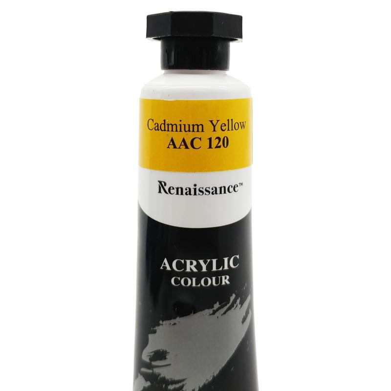Tuýp Màu Acrylic 45 ml - Renaissance #120 - Cadmium Yellow