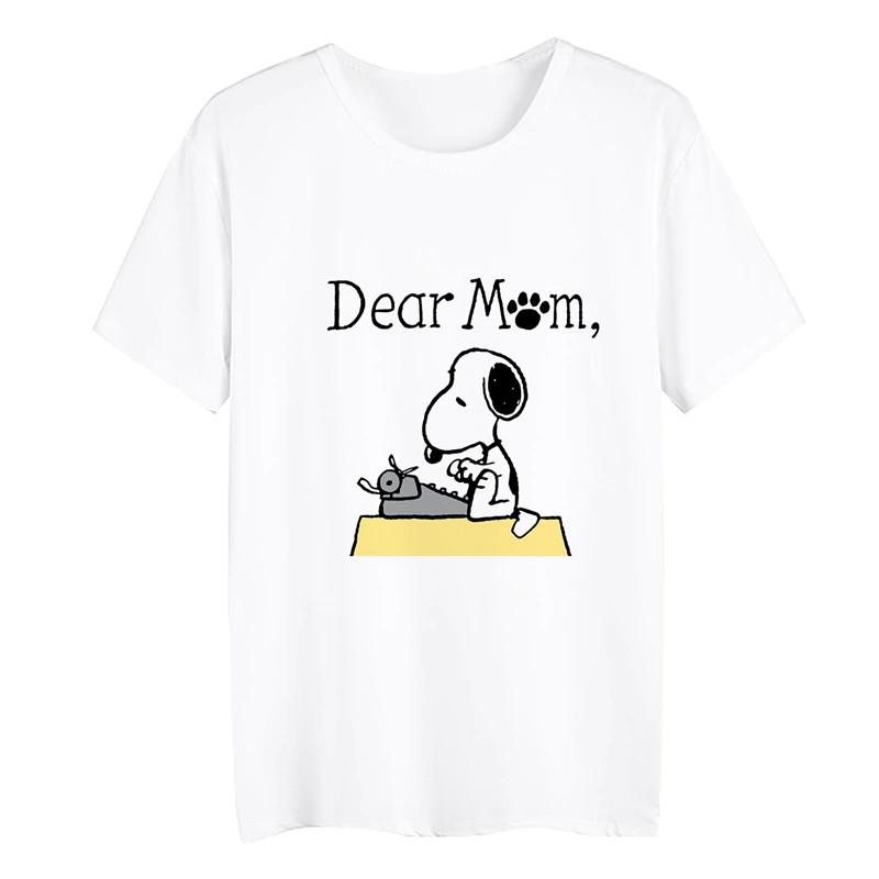 Áo phông Trắng In Hình Chó Ngắn Tay