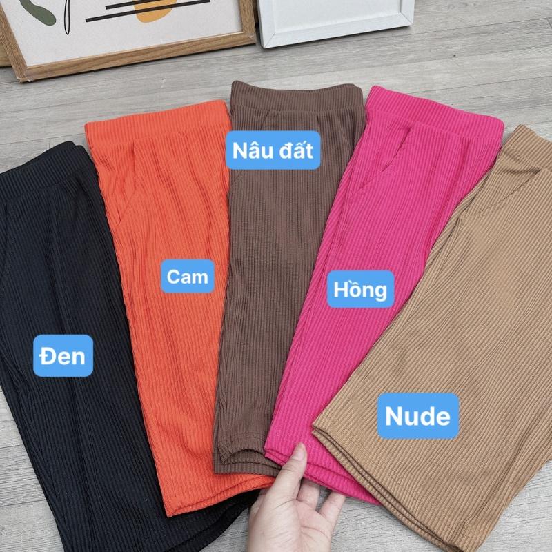 Quần legging ôm ngố bigsize nữ lưng thun co giãn mềm nhẹ mát không co giãn, Quần short nữ big size ngoại cỡ CÔ NHỎ Q12 - MÀU HỒNG